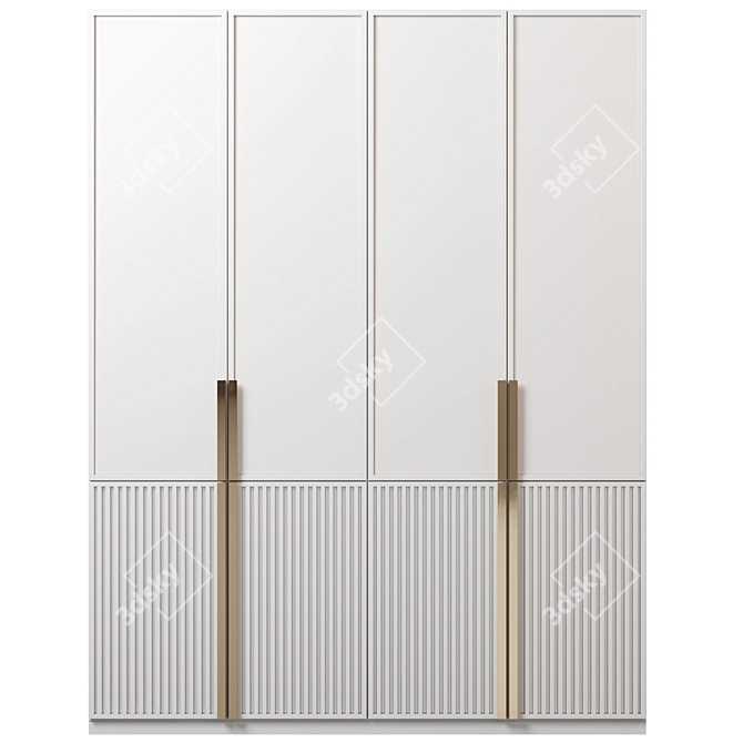Versatile Modular Wardrobe 3D model image 1