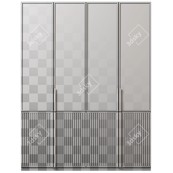 Versatile Modular Wardrobe 3D model image 3