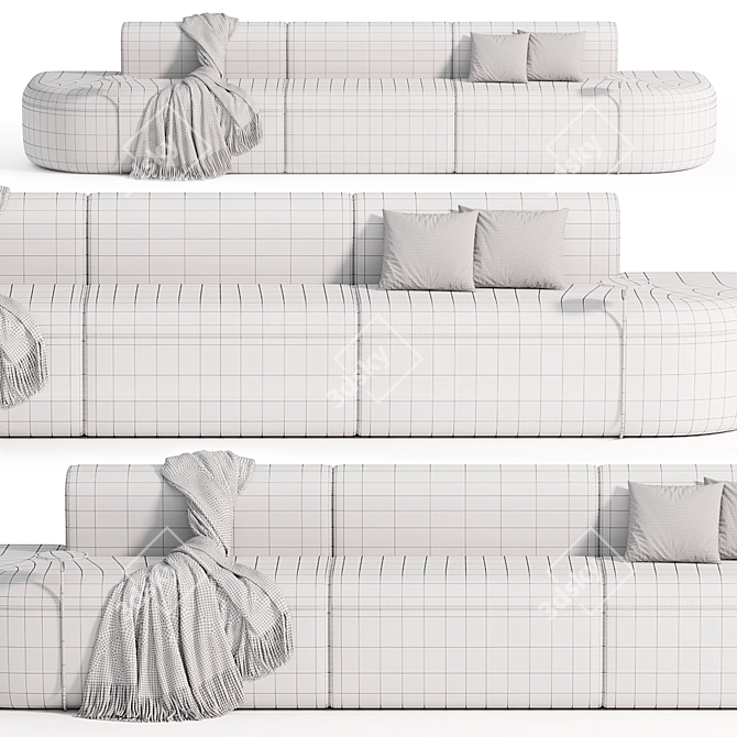 Versatile Artiko Modular Sofa Rendered in 3D 3D model image 4
