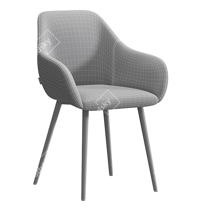 Judy Scandinavian Dining Chair 3D model image 6