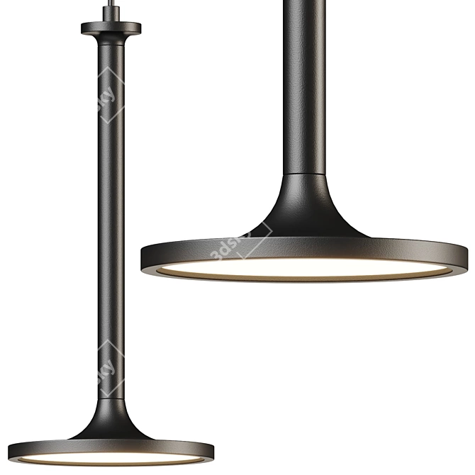 Mid-Century Inspired Ceramic Elegance 3D model image 2