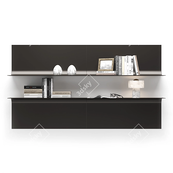 MOGG Sfoglia Burnished Shelf 3D model image 3