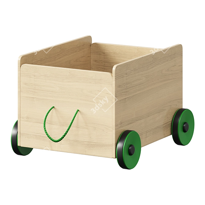 FLISAT Toy Storage Trolley 3D model image 1