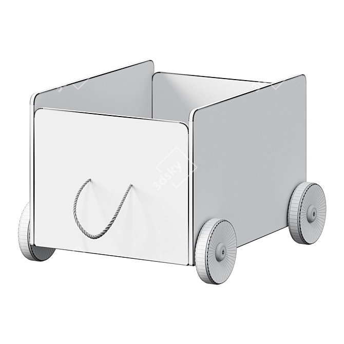 FLISAT Toy Storage Trolley 3D model image 2