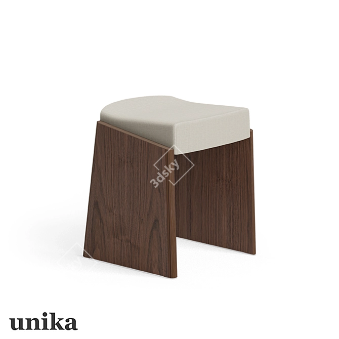 Modular Ki Stool - Zero Waste 3D model image 3