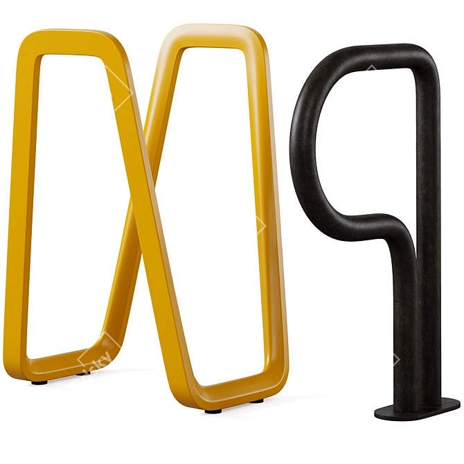 mmcite Bicycle Stands Collection 3D model image 4