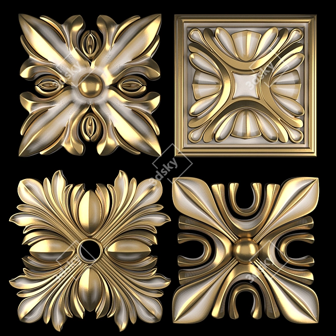 Ornament Design Pack with 3D Modeling 3D model image 3