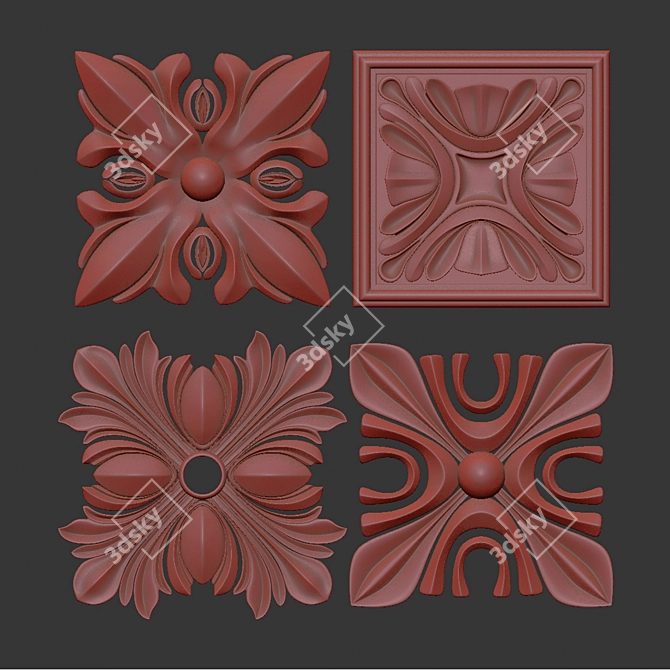 Ornament Design Pack with 3D Modeling 3D model image 6