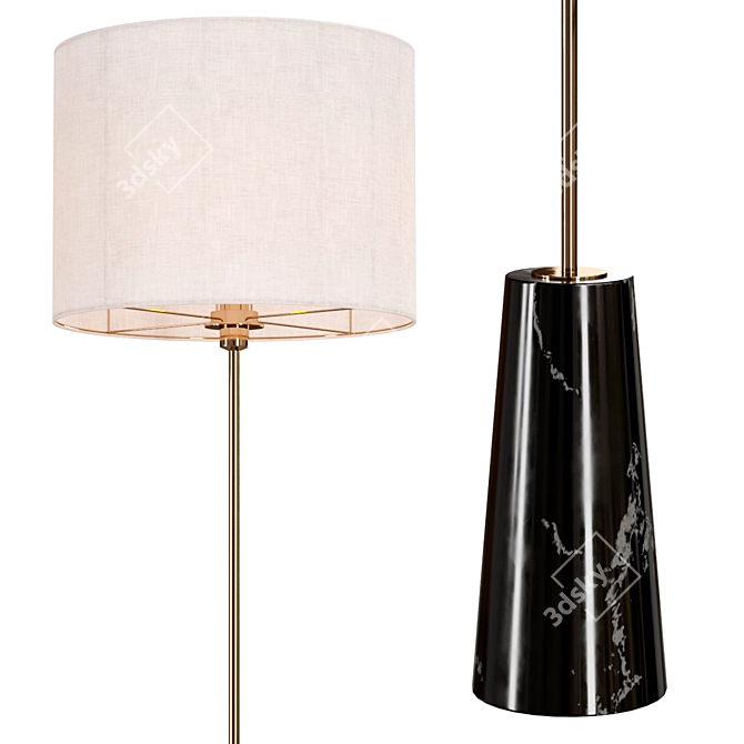 Modern Kelme B FL Floor Lamp 3D model image 2