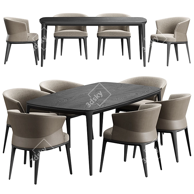 Modern Playground Dining Set 3D model image 1
