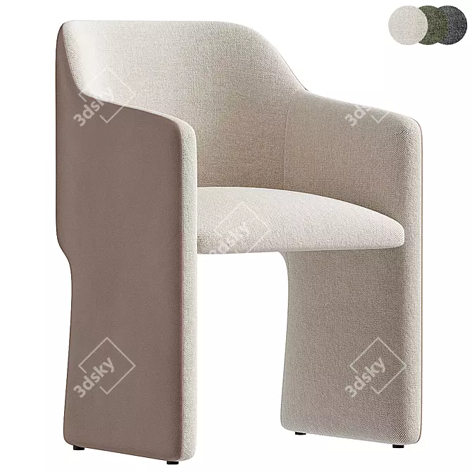 Bruna Model Chair 3Ds Max 3D model image 1
