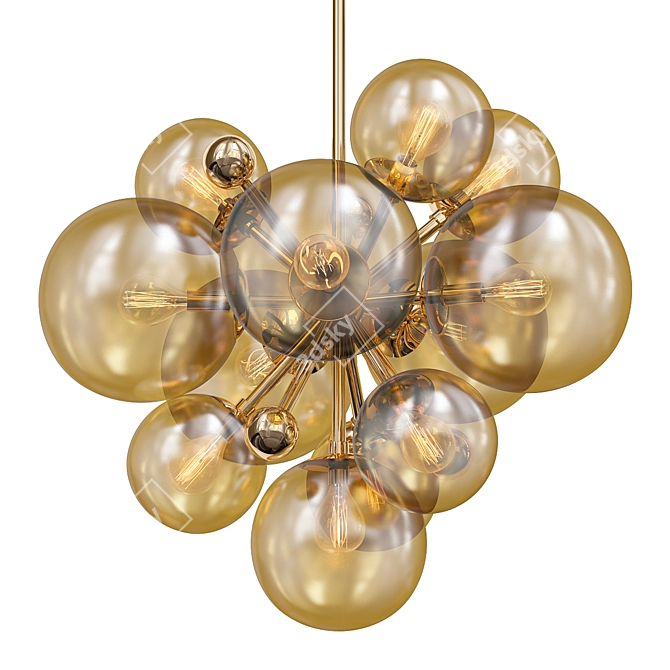Kyoto Chandelier 3D Model VRay 3D model image 1