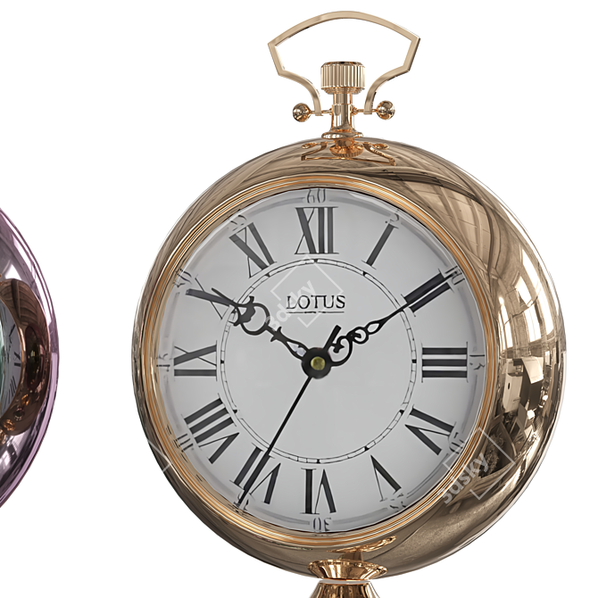 Modern Table Clock Model Unwrapped 3D model image 2