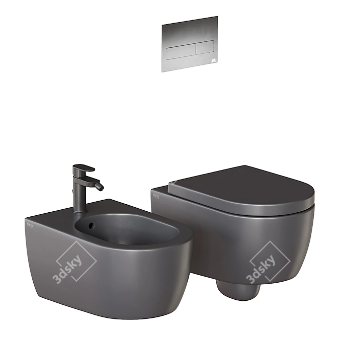 Ceramica Cielo Smile Bathroom Set 3D model image 3