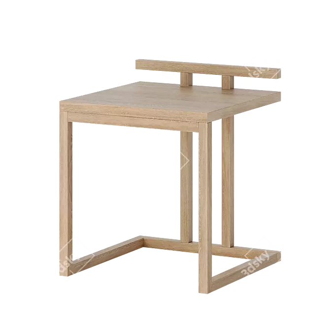 Modern Grid Stool by Seol 3D model image 2