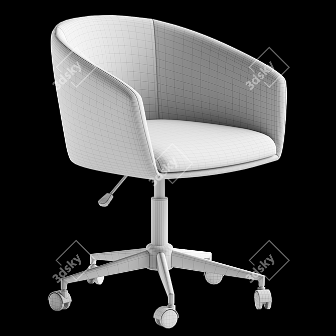 Swivel Office Chair Thea 3D model image 4