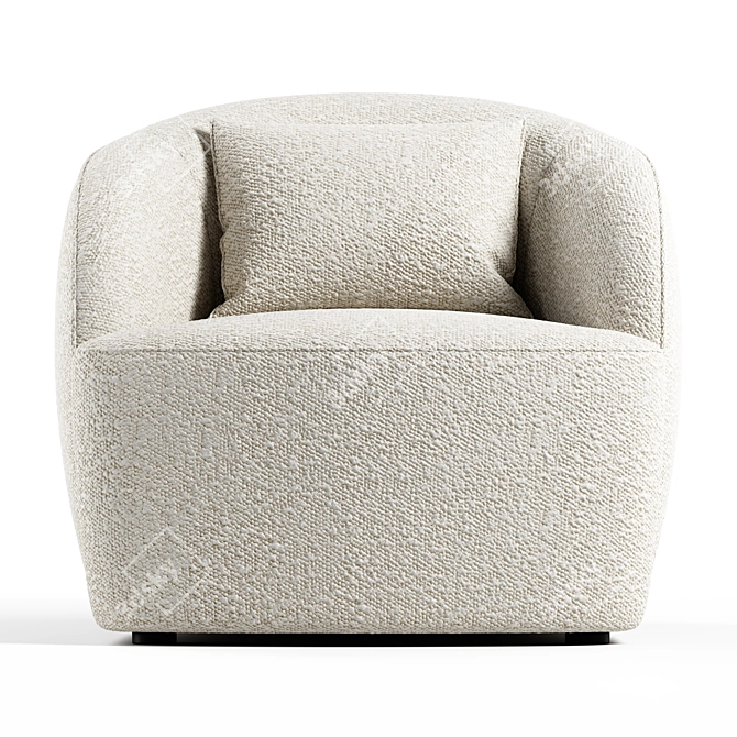 Seamless Textured 3D Model Armchair 3D model image 3