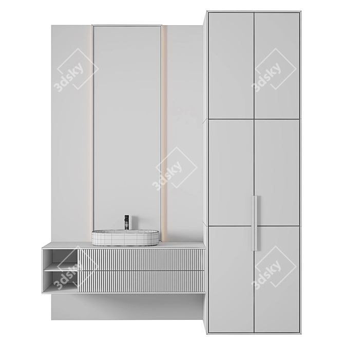 Luxury Bathroom 3D Model Kit 3D model image 2