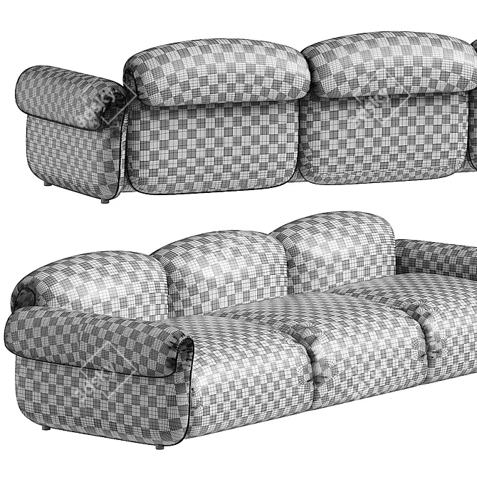 Modern Arina Sofa Set 3D model image 3