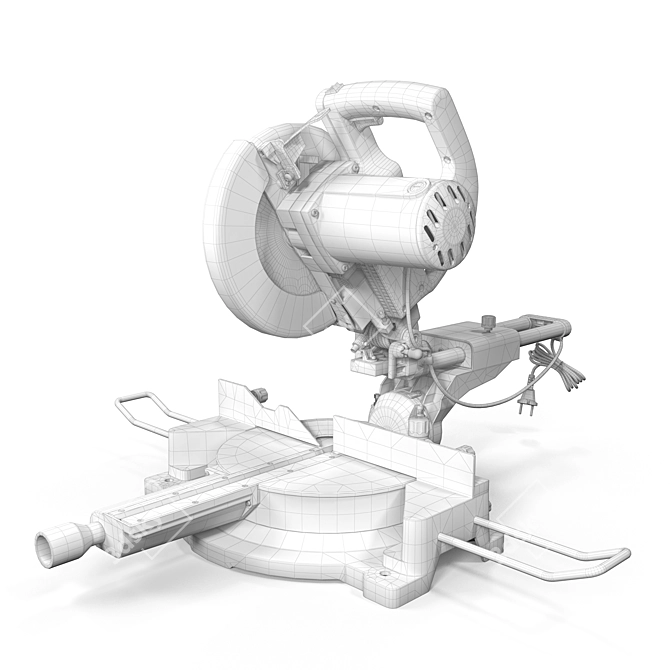 JET Compound Miter Saw 3D model image 8