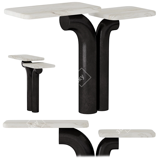 Wooddi Dragée Console Set 3D model image 1