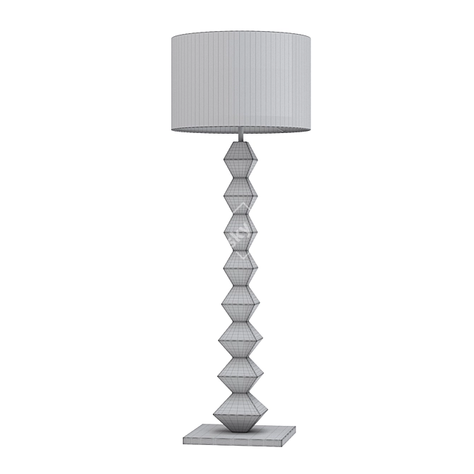 Elegant Nubia Floor Lamp 3D model image 2