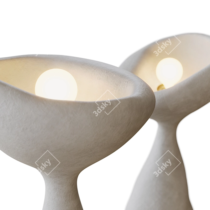 Organic Sculptural Odette Table Icon 3D model image 3