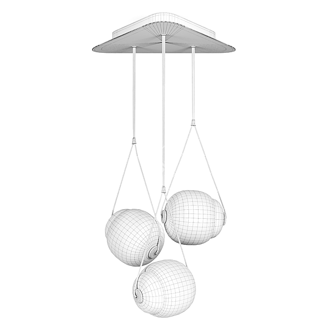 Modern Geometric Pendant Light 3D model image 3