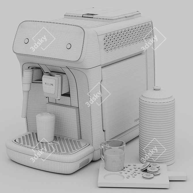 Philips EP222010 Espresso Machine 3D model image 4