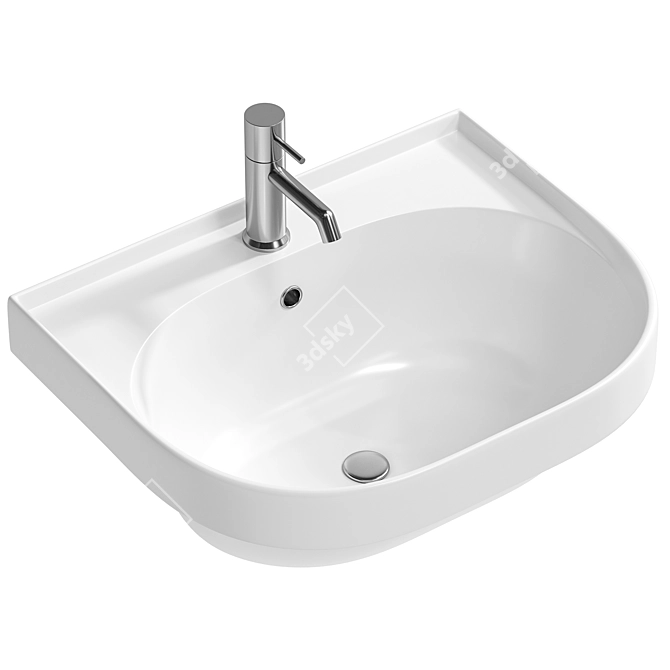 Ceramic Basin Art&Max AM-78364 3D model image 1