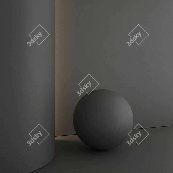 High-Quality Decorative Plaster Materials 3D model image 5