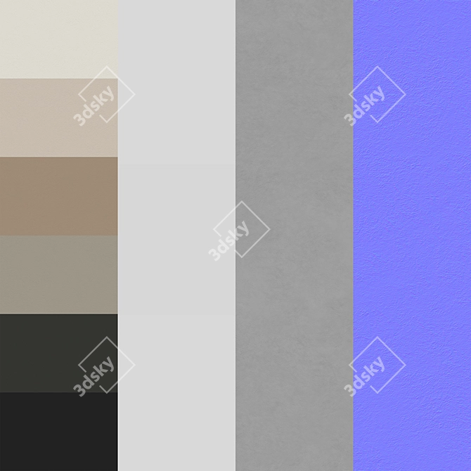 High-Quality Decorative Plaster Materials 3D model image 7