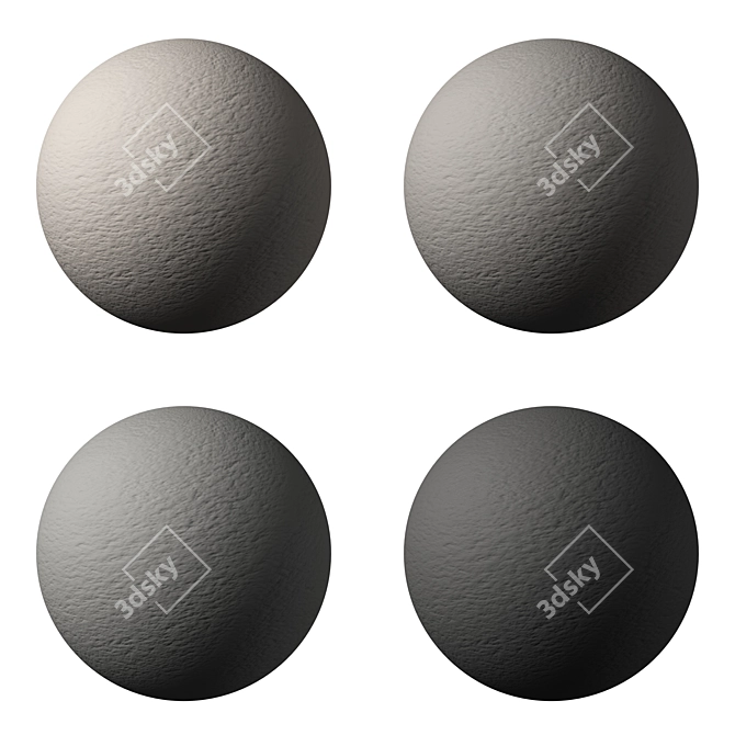 High-Quality Decorative Plaster Materials 3D model image 5
