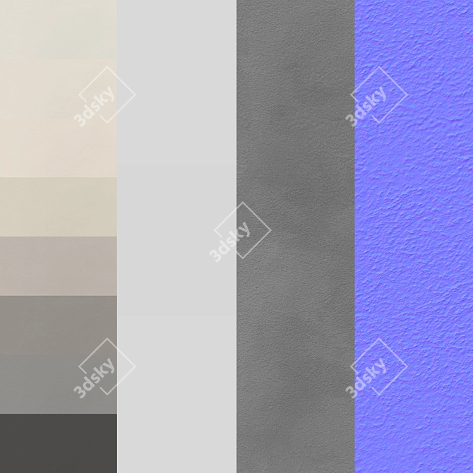High-Quality Decorative Plaster Materials 3D model image 7