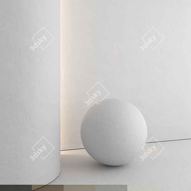 Plaster Decor Materials Pack 3D model image 1