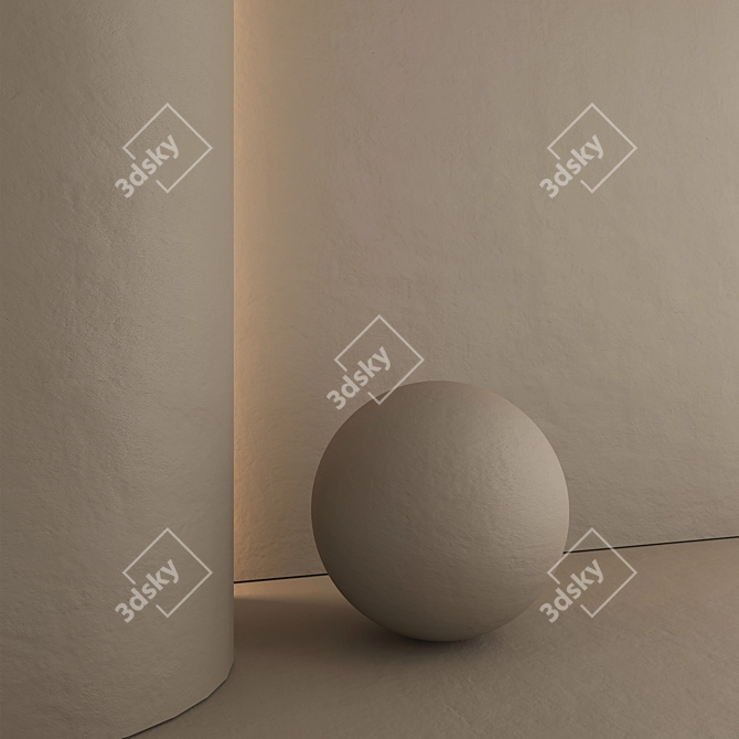 Plaster Decor Materials Pack 3D model image 5