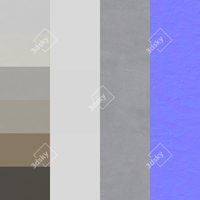 Plaster Decor Materials Pack 3D model image 7