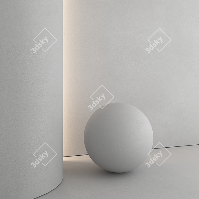 Decorative Plaster Materials 3D Model 3D model image 5