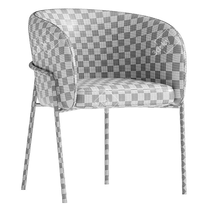 Elegant Dining Chair, Laika 3D model image 5