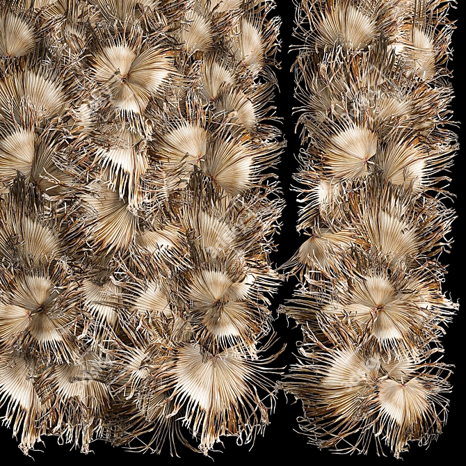 Eco Palm Leaf Wall Decor 3D model image 5