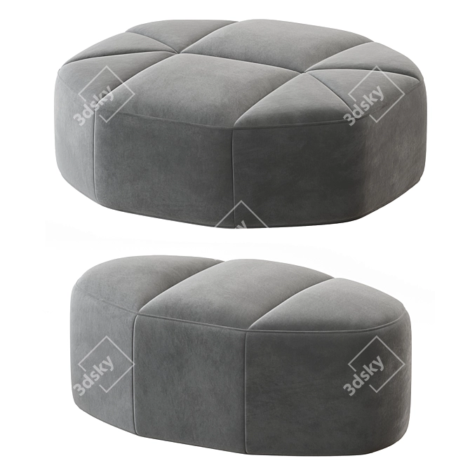 Luxury Cloud Pouf 2014 Model 3D model image 1