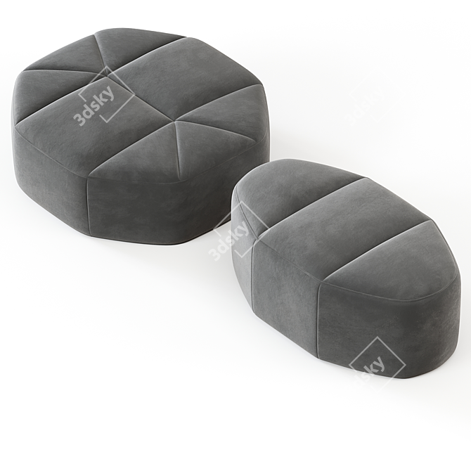 Luxury Cloud Pouf 2014 Model 3D model image 2