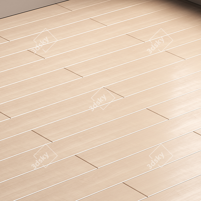 Multi-Layered Oak Floor Texture 3D model image 2