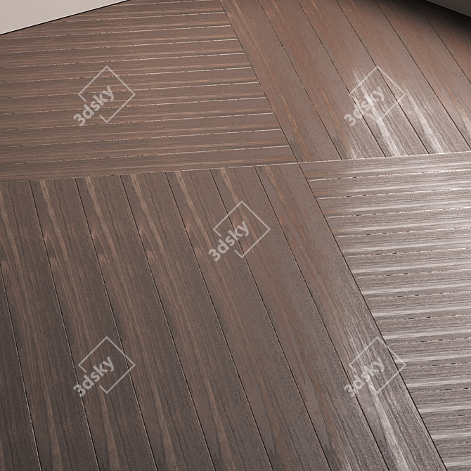 Wood Parquet Flooring Collection 3D model image 2