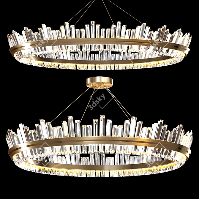 Imperium Pendant Light Trio 3D model image 1