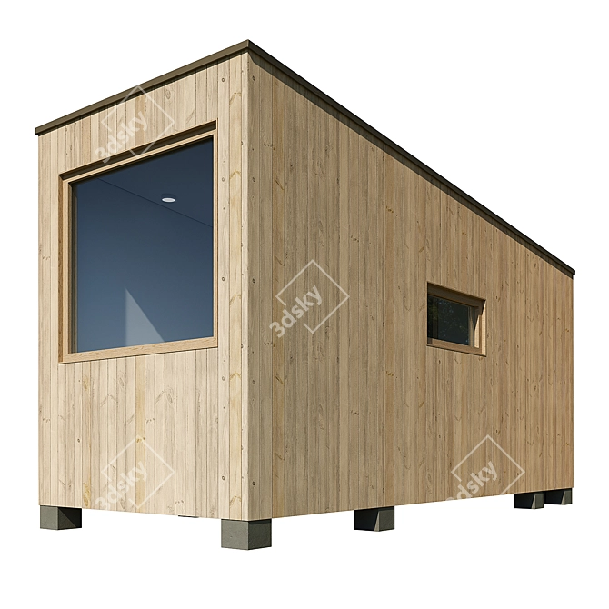 Modular Guest Cabin 3D model image 1