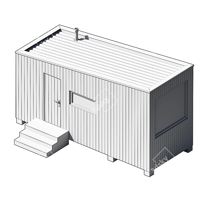 Modular Guest Cabin 3D model image 3