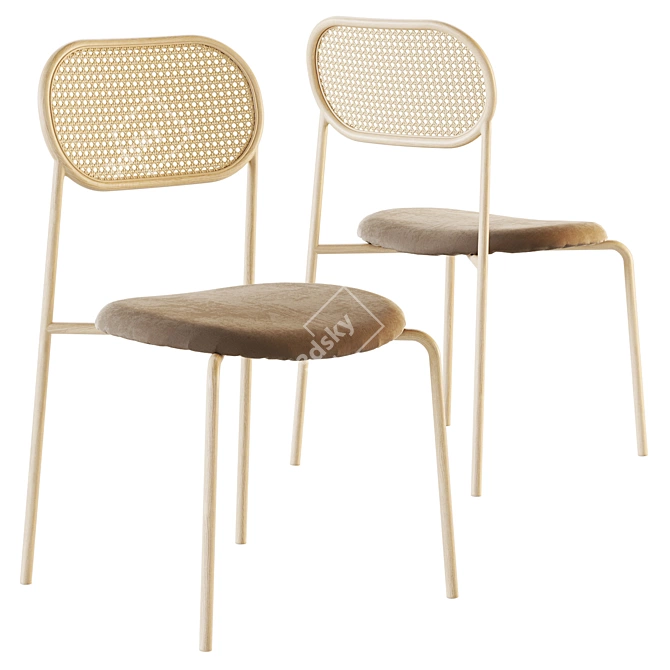 Sleek Equilibrium Enigma Chair 3D model image 1