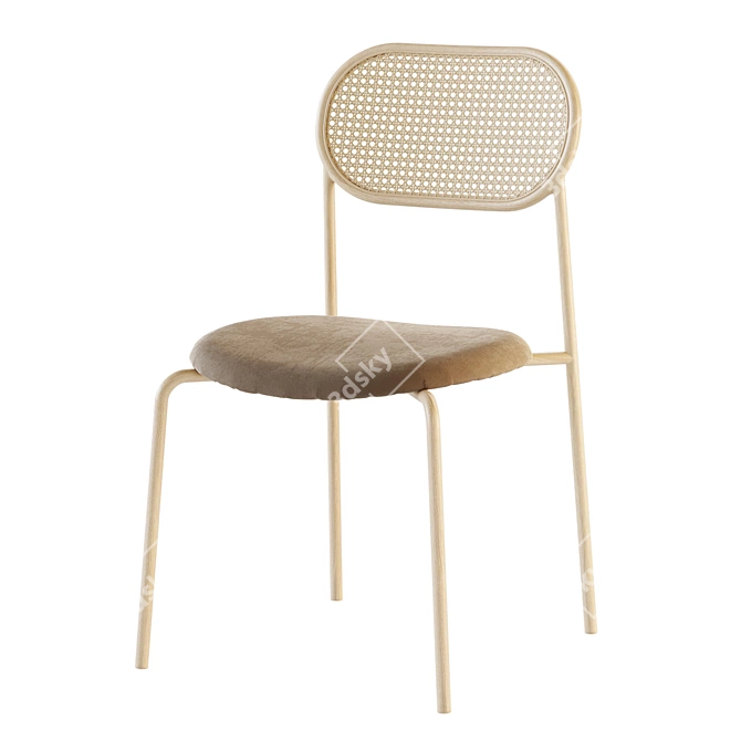 Sleek Equilibrium Enigma Chair 3D model image 4