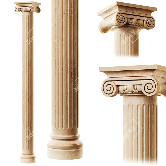  Architectural Column 3D Model 3D model image 1